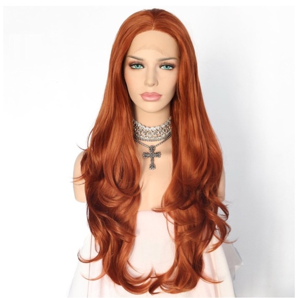 24”LACEFRONT Copper Brown Color LaceFront wig NEW main image 6